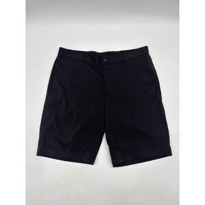 Slazenger Mens Black Golf Shorts Size 36 Polyester Spandex Flat Front‎